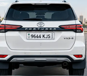Jahid's vehicle — Vehicle Rear